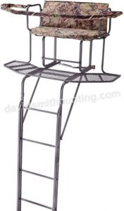 Guide Gear 20' 2-Man Double Rail Ladder Tree Stand With Hunting Blind